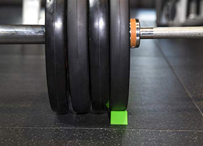 Deadlift Jack Alternative (1 Pair) Easy to Load and Unload Weight Plates, Perfect for Deadlift, Crossfit, Powerlifting, Weightlifting, Home Gym for Your Gym Bag - color: E: Green