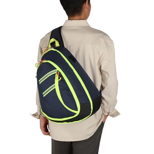 First Aid Sling Bag Backpack,Sling Crossbody Bag,Heavy Duty Emergencies Medical Bag,For Cycling Camping Traveling. (Blue, L) - color: Blue, size: Large