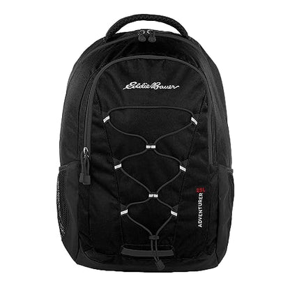 Eddie Bauer Adventurer Backpack with Organization Compartments and Hydration/Laptop Compatible Sleeve, Adventurer - Black, 25L - color: Adventurer - Black, size: 25L