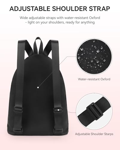 WANDF Swim Bag for Swimmers, Mesh Beach Backpack - color: Light Pink With 2 Front Pockets, size: Large