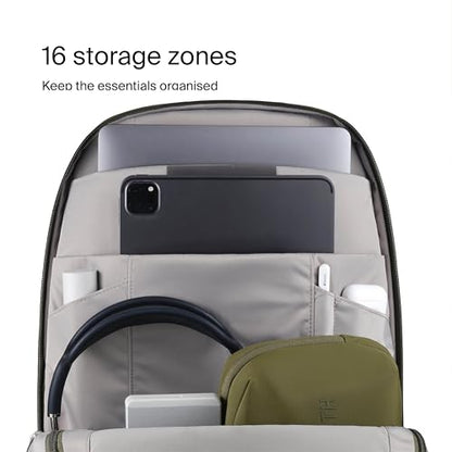 Urth Arkose 20L Modular Backpack + 3.7L Camera Insert - Water Resistant, Anti-Theft, Recycled Bag for DSLR/SLR/Mirrorless, 13-16 Inch Laptop in Green - color: Green
