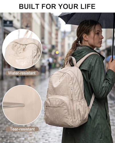 Backpack for Women, Work College Laptop Backpack, Lightweight Travel Backpack Purse, Casual Daypack Bag (Light Green) - color: Light Green