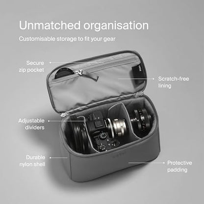 Urth Arkose 20L Modular Camera Backpack – for DSLR, Lens, 15/16” Laptop, Weatherproof + Recycled (Stone Grey) - color: Stone Grey