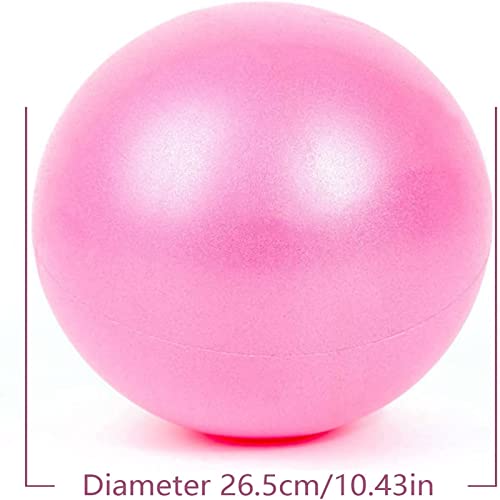 Small Exercise Ball 9 inch Pilates Ball Mini Yoga Ball Anti Burst Balance Physical Therapy Balls - color: Pink