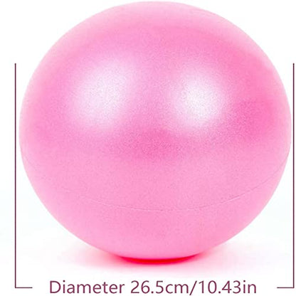 Small Exercise Ball 9 inch Pilates Ball Mini Yoga Ball Anti Burst Balance Physical Therapy Balls - color: Pink