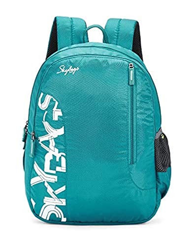 Skybags Casual Backpack 28L, 2 Main Compartments, Bottle Pocket, Front Pocket, Padded Shoulder Strap, Sea Green, One Size