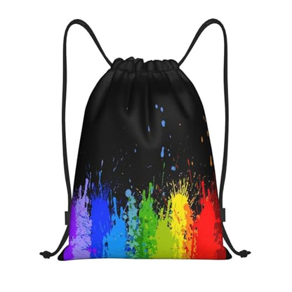 Rainbow Pride LGBT Drawstring Backpack Bag Sport Gym Dance Beach Travel Sackpack for Women Men - color: Lgbt_ddd00646