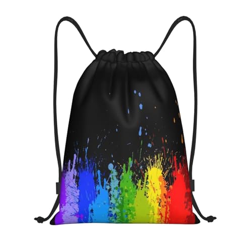 Rainbow Pride LGBT Drawstring Backpack Bag Sport Gym Dance Beach Travel Sackpack for Women Men - color: Lgbt_ddd00646