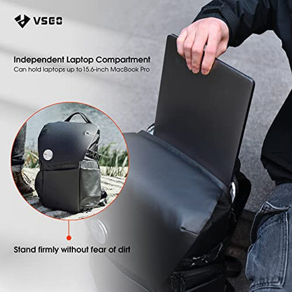 VSGO Black Snipe Camera Backpack 16L – Lightweight 1.1kg Professional DSLR/SLR Photography Bag for Sony, Canon, Nikon Cameras, DJI Stabilizers, Travel & Outdoor Use - size: 16L