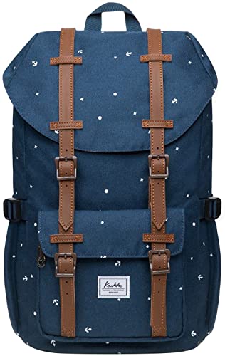KAUKKO Laptop Outdoor Backpack Traveling Daypack Hiking Rucksack Large Capacity Bag Fits 15.6"(13-BLUE) - color: P13-blue