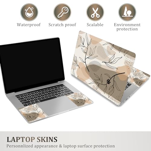ArtSo Laptop Skin Sticker Decal,16.5 17 17.3inch Laptop Netbook PC Notebook Universal Vinyl Reusable Skin Sticker Cover Personalized Art Case Protector, Leaf Abstraction - color: Leaf Abstraction