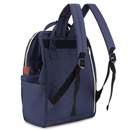 Himawari Laptop Backpack Travel Backpack With USB Charging Port Large Diaper Bag Doctor Bag School Backpack for Women&Men(9001-Navy Blue) - color: 9001-navy Blue