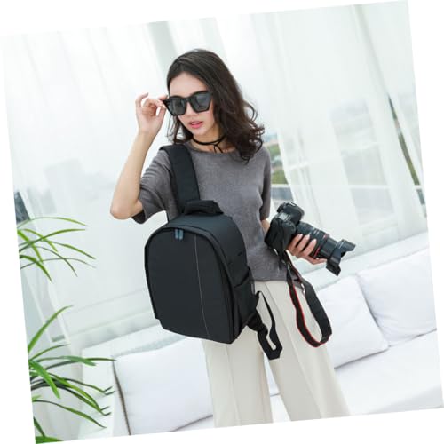 NUOBESTY 1pc Waterproof Camera Bag Waterproof Backpack Camera Storage Pouch Storage Bag Backpacks Bags Bag Storage Bags for Travel Grey Nylon