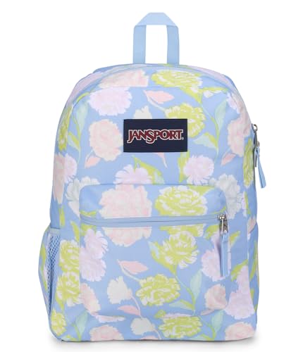 JanSport Cross Town Backpack 17" x 12.5" x 6" - Simple Bag for Everyone with 1 Main Compartment, Front Utility Pocket - Premium Class Accessories - Autumn Tapestry Hydrangea - color: Autumn Tapestry Hydrangea