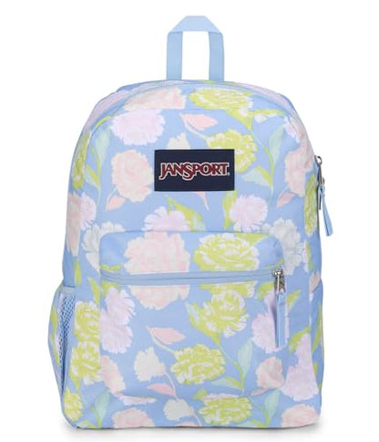 JanSport Cross Town Backpack 17" x 12.5" x 6" - Simple Bag for Everyone with 1 Main Compartment, Front Utility Pocket - Premium Class Accessories - Autumn Tapestry Hydrangea - color: Autumn Tapestry Hydrangea