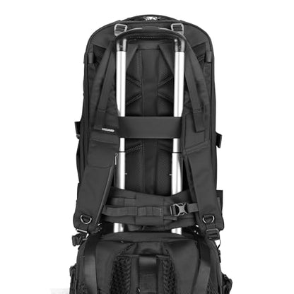 VANGUARD VEO Metro B30L Camera & Everyday Backpack (Black) – Fits 70–200mm Attached, 17" Laptop Storage, Convertible Daypack Design, Travel-Ready Carry-On - color: Black, size: 30L