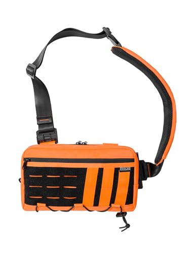 TACTICAL_GEEK Crossbody Shoulder Bag, Multipurpose Daypack, Chest Backpack Casual Sling Bag for Men & Women (L3C-Orange) - color: L3c-orange