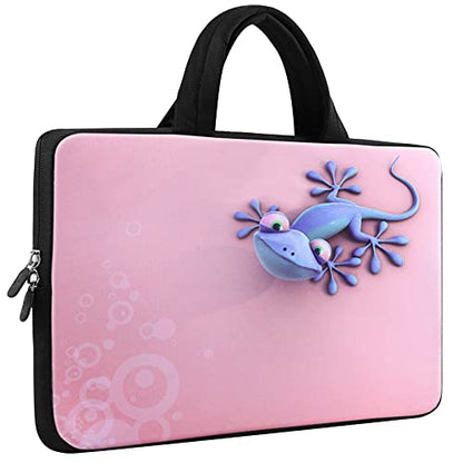iColor 14-15.6 inch Laptop Bag Sleeve Handle Chromebook Case Holder Pouch Notebook Sleeve Neoprene Cover Soft Carrying Travel Case Cute Gecko ICB-20 - color: ICB-20