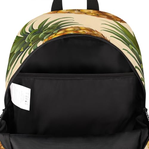 Pineapple Laptop Backpack for Women Men, 18.3 Inch Travel Work Backpacks, Fruit Waterproof Computer Casual Daypack Nurse Teacher Bags - color: Multicolor 15