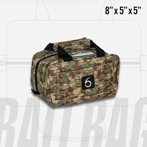 6th Sense Fishing Small Bait Bag – Durable Soft-Sided Storage for Soft Plastics (Woodland Camo - Brown) - color: Woodland Camo - Brown
