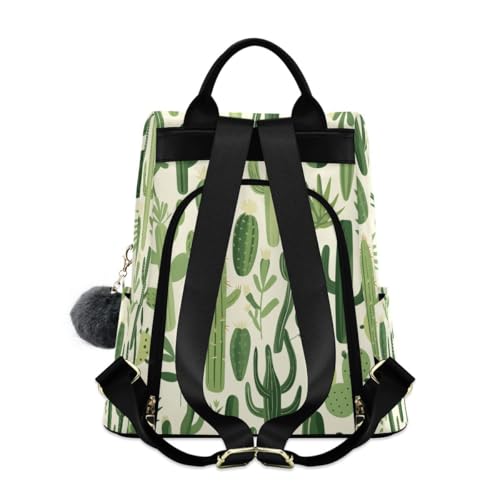 ALAZA Green Plants Cactus Trips Hiking Camping Rucksack Pack for Women - color: multicolor 21