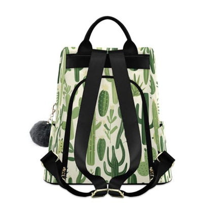 ALAZA Green Plants Cactus Trips Hiking Camping Rucksack Pack for Women - color: multicolor 21