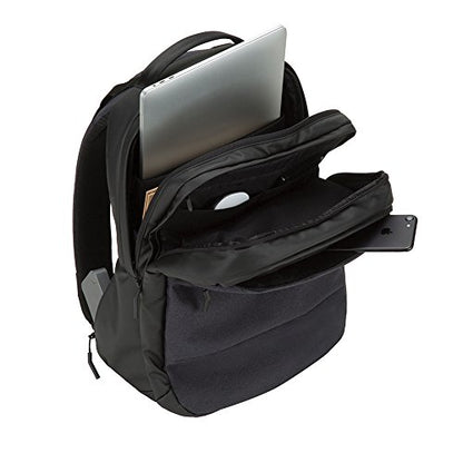 Incase City Backpack - 24L Main Storage Compartment with 16" Faux Fur Laptop Pocket, Front Organizational Pocket, Quick Access Pocket, Everyday Tech Backpack - Black - color: Black
