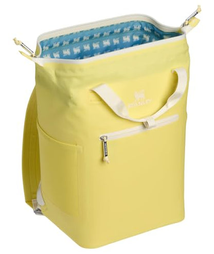 Stanley All Day Madeleine Mini Backpack Soft Cooler 14 Quarts | 20 Can Cooler with Handle and Shoulder Straps | Stays Cold for Hours | Insulated Travel Bag with Zipper | BPA-Free | Daffodil - color: Daffodil