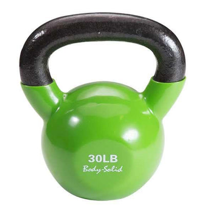 Body-Solid Vinyl Coated Kettlebells with Kettle Grip Handles, Perfect Kettlebells for Weight Training and Core Workout Exercise Equipments - style: 30lbs.
