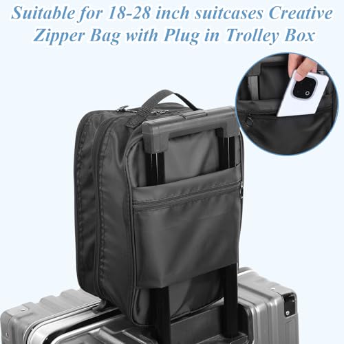 4 Pack Shoe Bags for Travel Holds 3 Pair of Shoes, Portable Shoes Storage Bag Organizer with Handle, Travel Luggage Shoe Organizer for Women Men Teenager Daily Use Storage Pouch (Black)