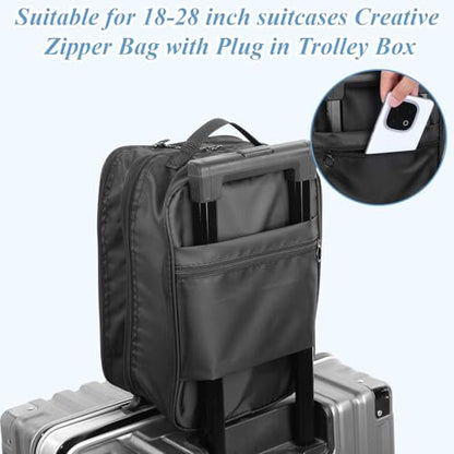 4 Pack Shoe Bags for Travel Holds 3 Pair of Shoes, Portable Shoes Storage Bag Organizer with Handle, Travel Luggage Shoe Organizer for Women Men Teenager Daily Use Storage Pouch (Black)