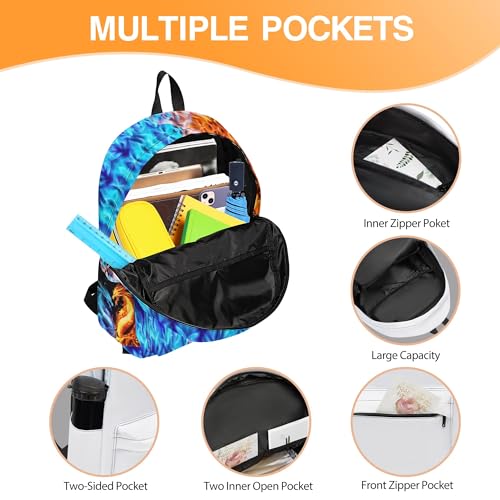 3PCS Backpack for Boys Girls, Kids Back To School Backpack Sets with Lunch Bag Pencil Case, Large Capacity 17 Inch Bookpack 3 in 1 Set for Teens Elementary Middle High School Students (Dragon) - color: Black Dragon