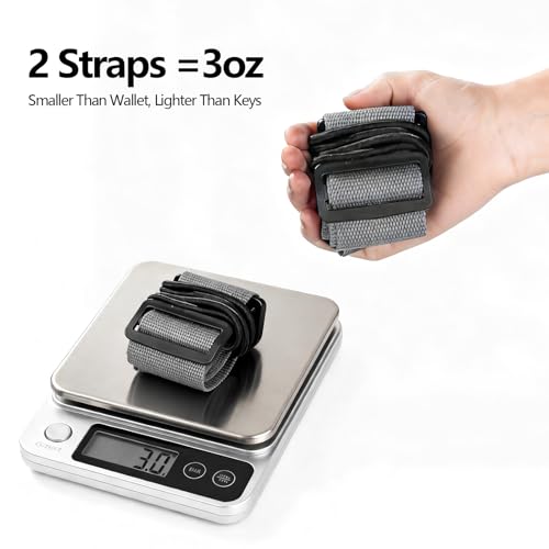 Adjustable Luggage Connector Straps for Suitcases, Add a Bag Elastic Belt - color: Gray