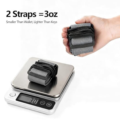 Adjustable Luggage Connector Straps for Suitcases, Add a Bag Elastic Belt - color: Gray