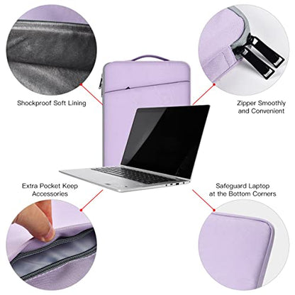 13 Inch Laptop Sleeve Case for 13-inch New MacBook Air M5 A3449 M4 A3240 2025 2026,13 13.6 Inch MacBook Air 13 M3/M2/M1 2020-2024, Computer Carrying Bag with Handle, Purple - color: Purple, size: 13.3-13.6 Inch