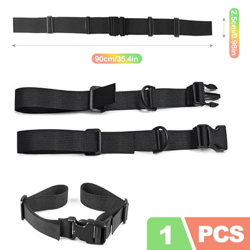 ZukoCert Adjustable Backpack Chest Strap, Heavy Duty Sternum Strap for Backpacks with Quick Release Buckle, Universal Add On Backpack Strap Clip for Enhanced Stability, for Hiking, Black