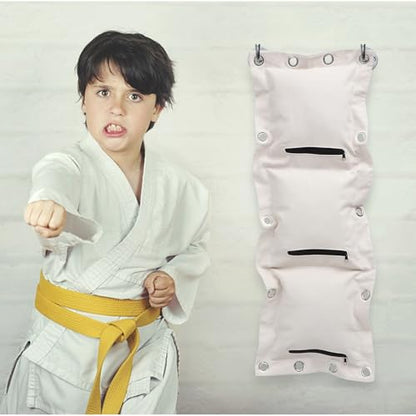 FRCOLOR Triplet Wing Style Boxing Wall Bag Thickened Heavy Duty Empty Sandbag Training Pad for Home Fitness and Martial Arts Workout