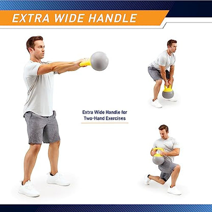 PROIRON Soft Kettlebell 8lb, 16lb, 24lb, 32lb Kettlebells with Iron Sand, Non-Slip Handle, Kettle Weights for Fitness, Exercise, Workout, Home Gym, Strength Training, Bodybuilding Weightlifting - style: 16 lbs