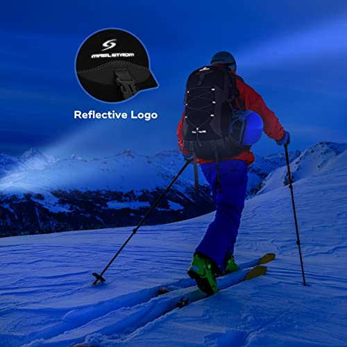Maelstrom Hiking Backpack,Camping Backpack,40L Waterproof Hiking Daypack with Rain Cover,Lightweight Travel Backpack,Black - color: 40l Black, size: 40l