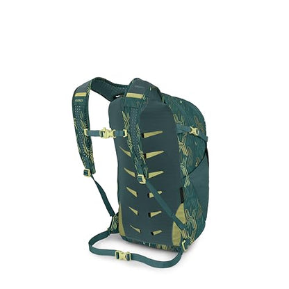 Osprey Daylite Plus Commuter Backpack - Everyday Pack with Laptop Sleeve, Bottle Pockets, and Extra Storage, Fuzzy Window Print/Torrent Blue - color: Fuzzy Window Print-torrent Blue