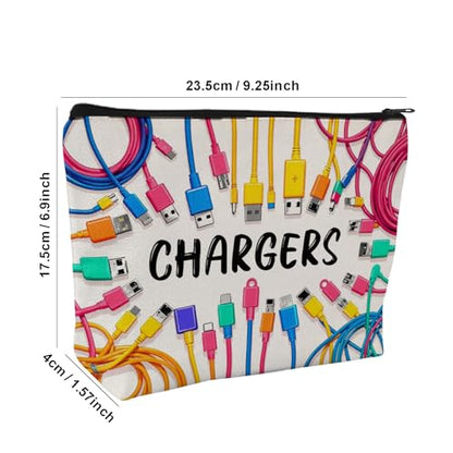 Vibrant Makeup Bag - Double-Sided Print Travel Organizer, Soft Cosmetic Pouch for Women, Ideal Gift for Birthday Graduation Christmas (White, Style D) - style: Style D