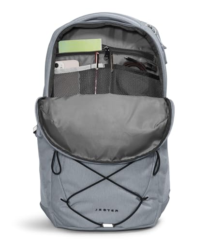 The North Face Jester Everyday Laptop Backpack - Commuter Daypack, Water Repellent, Laptop Sleeve, Mid Grey Dark Heather/TNF Black-NPF, One Size - color: Mid Grey Dark Heather/Tnf Black-npf