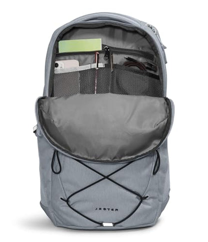 The North Face Jester Everyday Laptop Backpack - Commuter Daypack, Water Repellent, Laptop Sleeve, Mid Grey Dark Heather/TNF Black-NPF, One Size - color: Mid Grey Dark Heather/Tnf Black-npf
