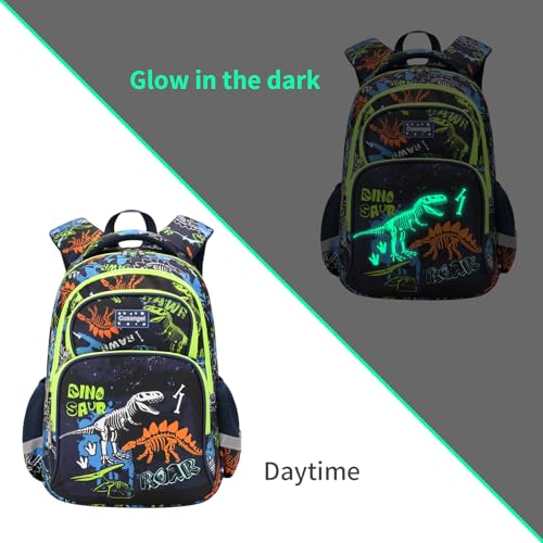 3Pcs Boys Dinosaur Backpack Set with Lunch Box Pencil Case, School Book Bag for Kids Elementary Preschool 1 - color: Royal Blue