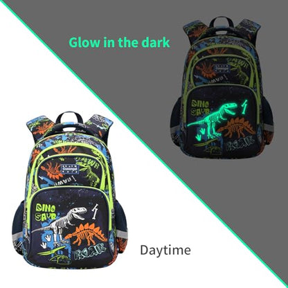 3Pcs Boys Dinosaur Backpack Set with Lunch Box Pencil Case, School Book Bag for Kids Elementary Preschool 1 - color: Royal Blue