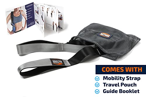 Brazyn Mobility Stretching Strap | Multi-Functional 12-Loop Strap for Stretching, Yoga, Physical Therapy, Pilates, Dance and Gymnastics