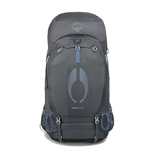 Osprey Aura AG 65L Women's Backpacking Backpack, Tungsten Grey, WM/L - color: Tungsten Grey, size: Medium-Large