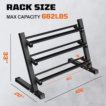 Dumbbell Sets with Rack, Rubber Hex Dumbbells, 160/220/280/360/450/550LBS, Hand Weights with Chrome Handle for Strength Training - color: Home Gym Packages 550lbs
