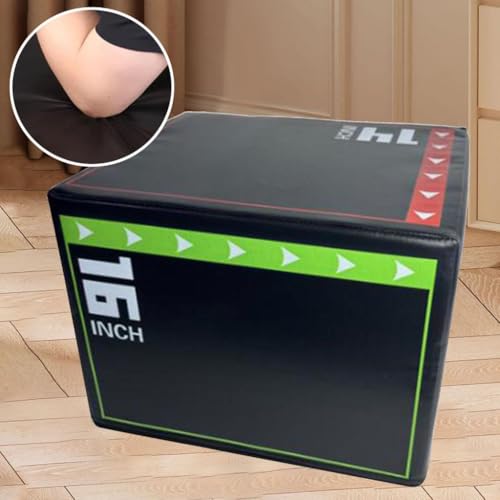 Agility Jump Plyometric Box 3-in-1 Non-Slip Heavy-Duty Foam for Home Gym Workouts