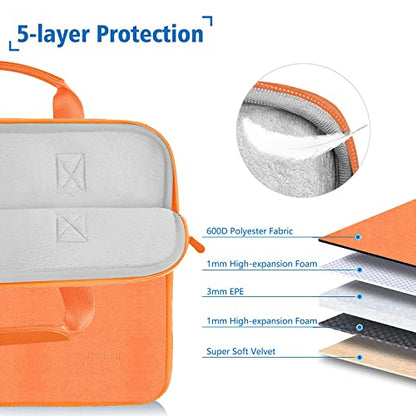 Hseok Laptop Sleeve 14 inch Case with Small Case, Compatible with MacBook Neo 14, MacBook Pro 14 M5/M4/M3/M2/M1, XPS 14 and Most 14 inch Notebooks, Neoprene Computer Handbag,O01G01 - color: O01g01, size: 14"